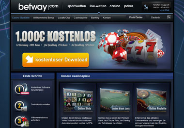 Das Betway Casino testen