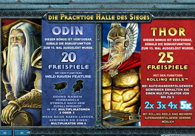 Thunderstruck II online Slot Bonusrunde